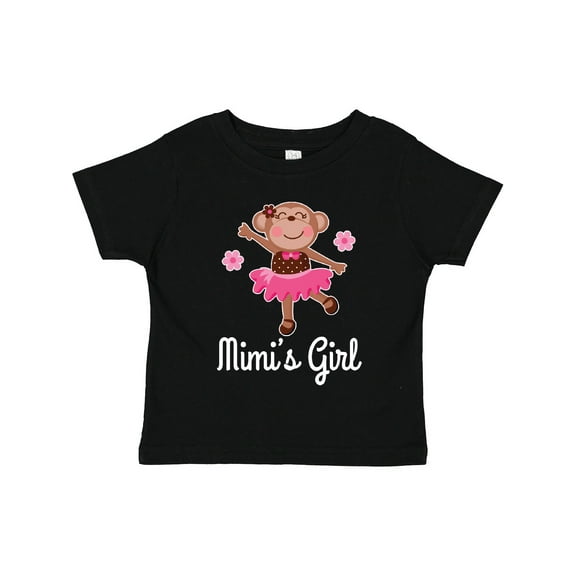 Inktastic Mimi Girl Ballerina Monkey Girls Toddler T-Shirt