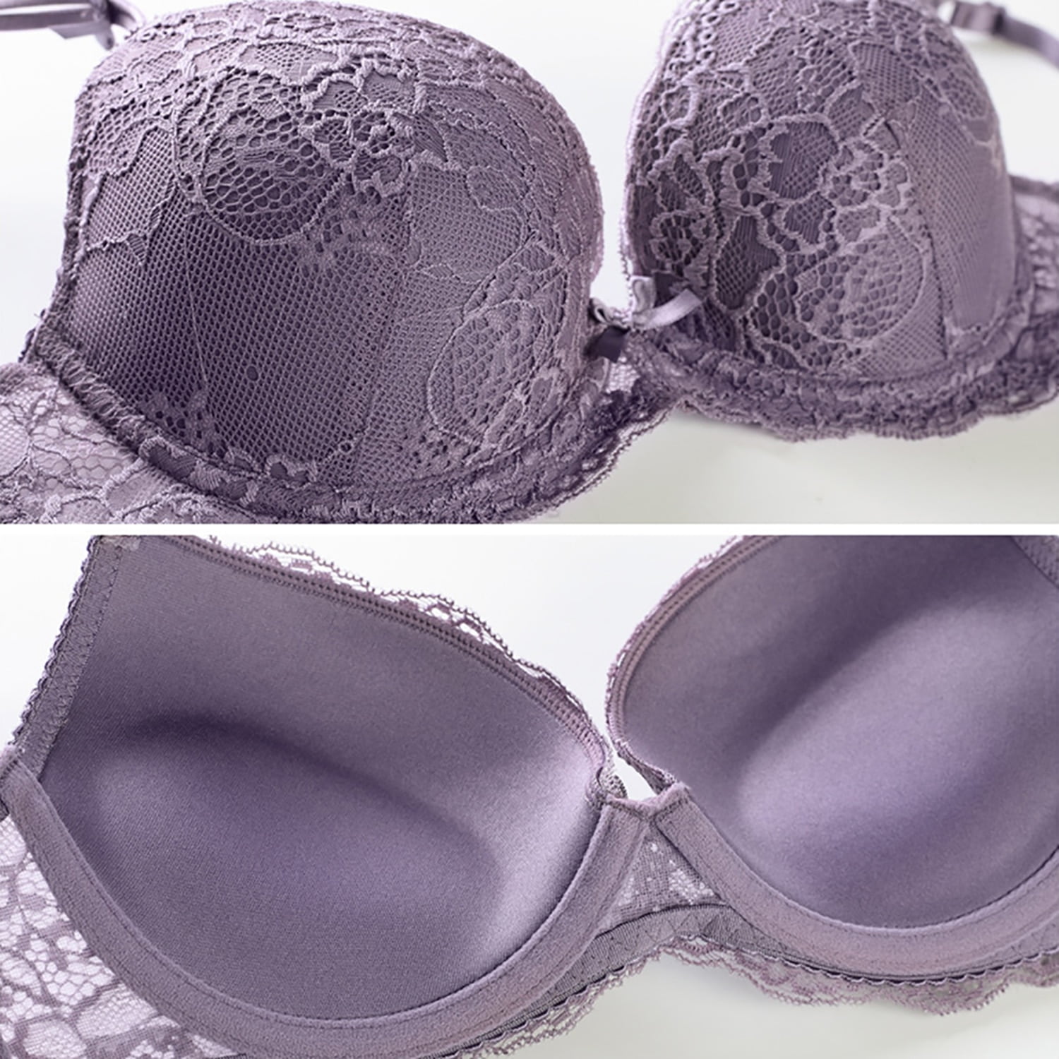 Varsbaby Women's Underwire Push Up Bra Adult Bras and Sexy Lace