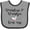 Heather and Black, variant on Inktastic Grandma and Grandpa Love Me Heart Grandchild Boys or Girls Baby Bib