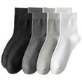thumbnail image 1 of 4 pares de calcetines de vestir para hombre, calcetines tobilleros, calcetines casuales, calcetines para hombre, calcetines deportivos para adultos., 1 of 6