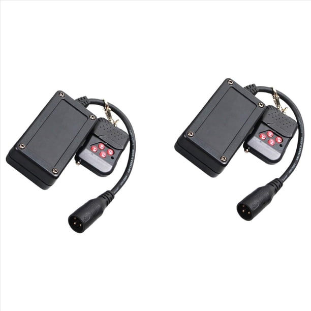 2X Receptor de Control Remoto Inalámbrico XLR Portátil de 3 para Máquina de Niebla de Humo, Controlador de Escenario de DJ, Receptor de Niebla 400W 900