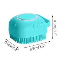 Moocorvic Soft Silicone Pet Take A Bath Rub Back And Shampoo Brush Shampoo Massage Dispenser Grooming Shower Brush