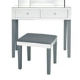 thumbnail image 2 of Inspired Home Alexandria 2-Piece Mirrored Vanity Set, Grey, 2 of 6