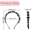 thumbnail image 5 of Unique Bargains Rhinestones Headband Black Faux Crystal Hair Bands Sparkle Beaded Head Bands for Women and Girls, 5 of 7
