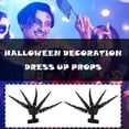 thumbnail image 3 of Halloween Articulated Finger Extension, Flexible Scary Skeleton Hands Bone Claw Hand Glove, Cosplay Gloves Fit for All Finger Flexibly Spider Hand Claws Halloween Party Cosplay Costume, 3 of 7