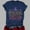 Blue, variant on Fall Shirts for Women Short Sleeve Witch Hocus Pocus Printed Crew Neck Halloween Tops Loose Fit Tops Casual Y2K Blouses