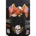 thumbnail image 5 of Event Leather ELM3920 Men's Black Leather Pre-Patched Bikers Vest w/ 6 Pockets - 23 Patches and Side Laces 2X-Large, 5 of 10
