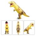 thumbnail image 3 of Traje inflable divertido de dinosaurio de Halloween Tyrannosaurus Rex Traje inflable de dinosaurio musculoso para montar, 3 of 5