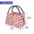 thumbnail image 2 of Yiaed Cute Ladybugs 1 Print Lunch box lunch bag Portable Insulated Lunch Box for Women Men Cooler Tote Bag with Front Pocket for Work Picnic Travel, 2 of 6