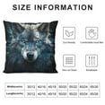 thumbnail image 5 of JEUXUS  Wolf Plush Pillowcases Soft and Cozy Cushion Cover with Hidden Zipper for Home Decor Bedroom Sofa, 5 of 5