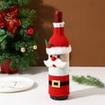 thumbnail image 2 of Christmas Wine Bottle Set Knitted Cloth Old Man Doll Champagne Set Desktop Dress Up Props For Holiday Decorations, 2 of 6