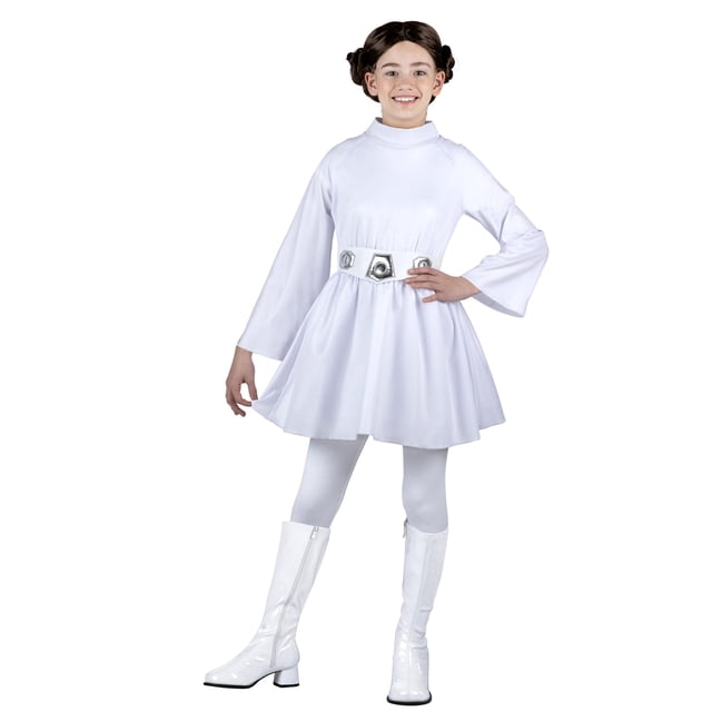 Disfraz Jazwares Star Wars Princess Leia para jóvenes con cinturón y peluca