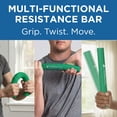 thumbnail image 5 of THERABAND FlexBar Resistance Bar, Medium, Green Flex Therapy Bar for Physical Therapy, Wrist & Forearm Exercise Equipment, Non Slip Grip, Compact Design, 5 of 13