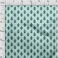 thumbnail image 2 of oneOone Silk Tabby Baby Blue Fabric Leaves & Paisley Block Sewing Fabric By The Yard Printed Diy Clothing Sewing Supplies 42 Inch Wide, 2 of 4