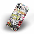 thumbnail image 4 of Tobelint Case for iphone 12 Pro Max,Pop Art Collage Pattern Case with Side Print,Slim Bumper Full Cover, 4 of 5