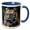 Blue/White, variant on 3drose, Tiger Face, 15oz Two-tone Blue Mug