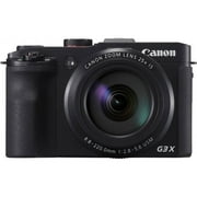 Angle View: Canon G3 PowerShot X Digital Camera (Black)
