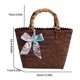 thumbnail image 3 of Bolsas de mano para mujer, de punto, a la moda, con asa superior, para mujer, versátiles para vacaciones, 3 of 9