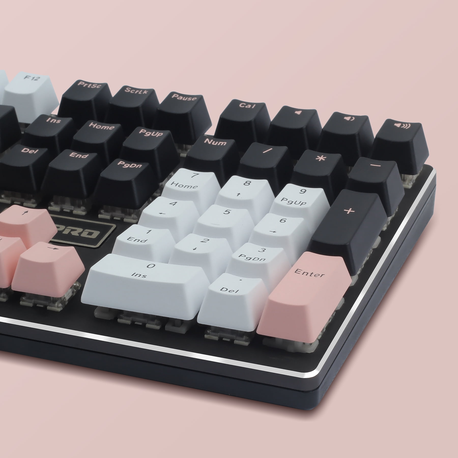 Hyssop PBT Keycaps Doubleshot Keycaps OEM Profile Cherry MX for 61 64 68 84 87 96 108 MX Switches Mechanical Keyboards