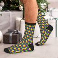 thumbnail image 7 of Disketp Mardi Gras Unisex Mid-Calf Socks Lightweight Breathable Ventilation Ankle Socks, 7 of 7