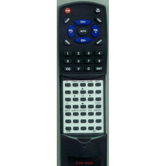 Replacement Remote for RCA 274780, RT274780, R301E1, L32WD22E, L26WD23, L32WD22