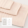 thumbnail image 4 of Great Bay Home 100% Cotton Ribbed Texture 6-Piece Towel Set, Pink Sand, 4 of 6