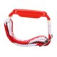 thumbnail image 2 of Correa de reloj trenzada de nailon elástico con funda protectora, accesorio apto para Mi Band 7 Pro, funda roja, blanca y roja, 2 of 14