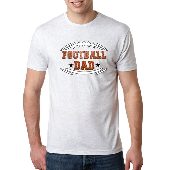 Wild Bobby, Football Dad, Sports, Men Premium Tri Blend Tee, Heather White, Medium