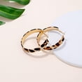 thumbnail image 6 of Leopard Print Large Hoop Earrings for Women 14K Gold Plated Chunky Big Huggie Hoops 50mm Circle Round Statement Earrings Studs Fashion Jewelry, 6 of 6