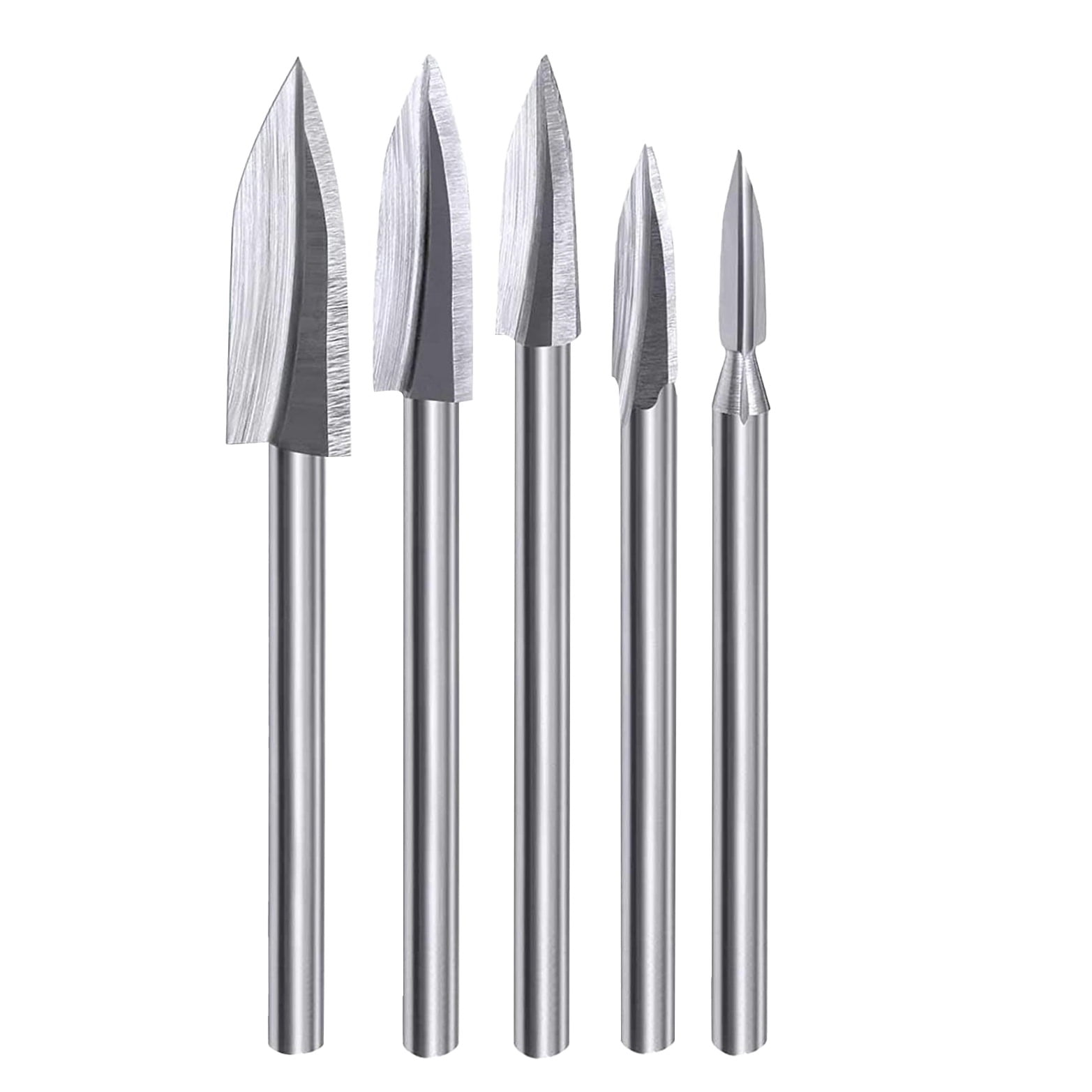 Wood Carving Tools 5 PCS HSS Engraving Drill Bit Set Wood Crafts
