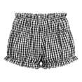 thumbnail image 4 of DHFJKG Womens Bloomers Shorts Plaid Low Rise Casual Elastic Waist Cute Summer Beach Shorts Versatile Bottoms, 4 of 4