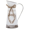 thumbnail image 1 of Jarrón de flores de metal de estilo vintage, maceta de hierro, adorno de cubo de flores de escritorio, 1 of 7
