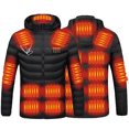 thumbnail image 3 of Qeaghou Heated Jackets for Women On Clearance Winter Hooded Warm Heated Coats USB Rechargeable 21 Heated Zones Lightweight Heating Jackets Fall Savings for Women, 3 of 9