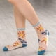 thumbnail image 3 of Calcetines transparentes con flores, calcetines tobilleros transparentes de encaje, calcetines transparentes de malla, medias cortas de seda para mujeres y niñas (5 pares), 3 of 5