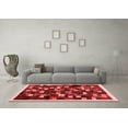 thumbnail image 3 of Ahgly Company Indoor Rectangle Abstract Red Contemporary Area Rugs, 7' x 10', 3 of 4