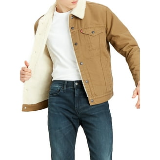 Levi's Men's Type 3 Sherpa Trucker Denim Jacket - Walmart.com