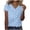 Light Blue Tops, variant on Women's Polka Dots T-Shirts Summer V-Neck Short Sleeve Tops Cute Tee Casual Trendy Going Out Blouses Pink XXL