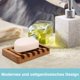 thumbnail image 4 of 3X Jabonera con DiseñO de Cascada Inclinada, Jabonera de Madera de Teca, Ahorrador de JabóN para Ducha, BañO, , Cocina, 4 of 5
