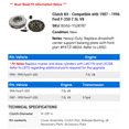 thumbnail image 2 of Clutch Kit - Compatible with 1987 - 1996 Ford F-250 7.5L V8 1988 1989 1990 1991 1992 1993 1994 1995, 2 of 2