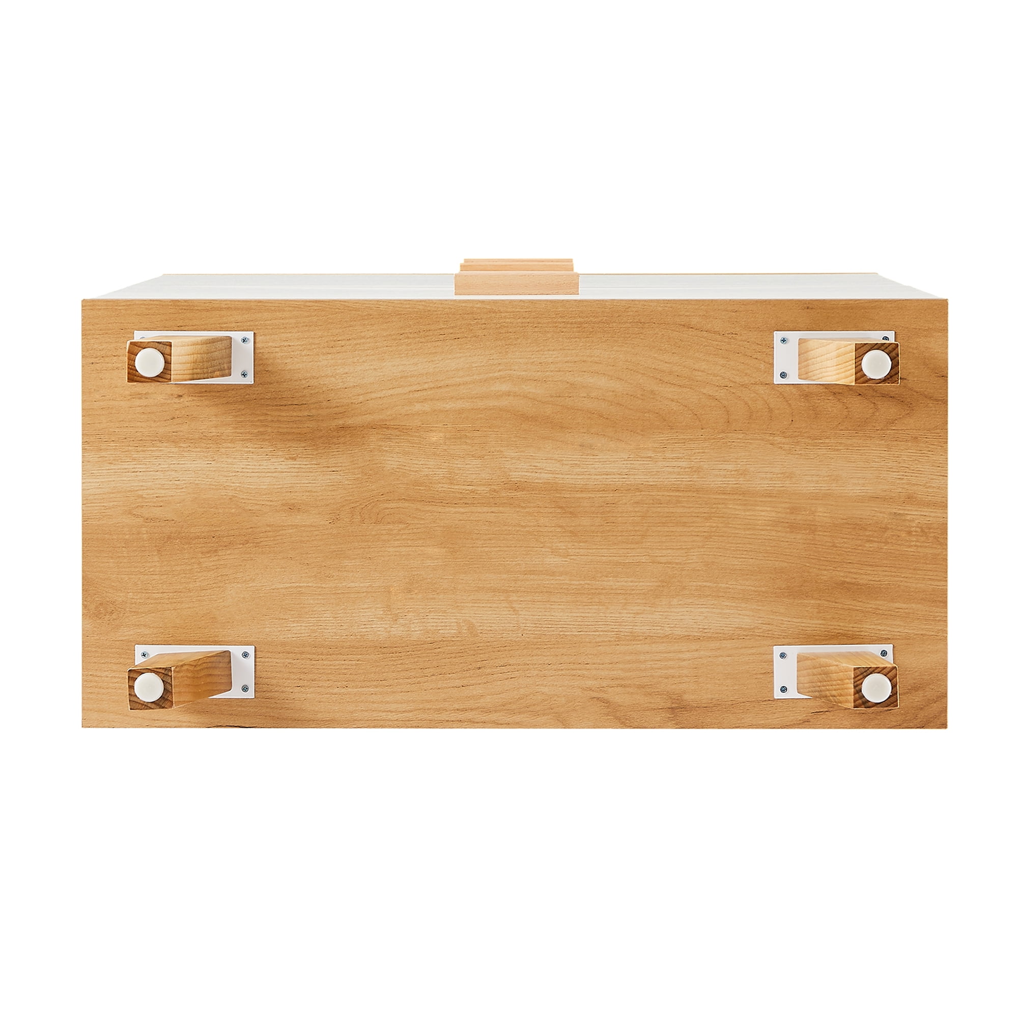 Resenkos Mid-Century Modern 4 Drawers Wooden Dresser Chest of Drawers Clothes Organizer, Rosewood&White Resenkos Mid-Century Modern 4 Drawers Wooden Dresser Chest of Drawers Clothes Organizer, Rosewood&White