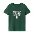 thumbnail image 1 of Camiseta básica informal de verano con cuello redondo para mujer, para trabajo en la calle, Camping XL, 1 of 7