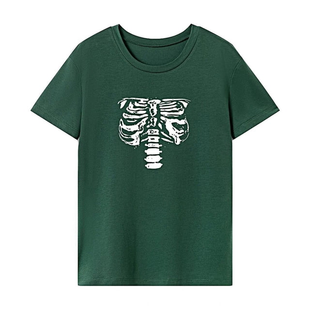 Camiseta básica informal de verano con cuello redondo para mujer, para trabajo en la calle, Camping XL