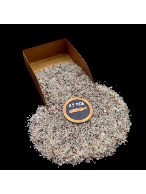 Multi Natural Stones Micro Chips, 20g (0.70 oz), Natural Gemstone Chips for Wood Inlay, Epoxy Art & Crafts