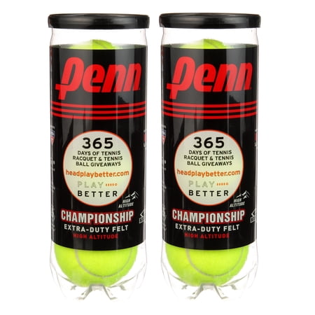 2 Pack | Penn Championship Extra Duty High Altitude Tennis Ball Can (3 Balls)