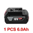 thumbnail image 1 of New GSR BAT618 BAT610 for Bos*ch Professional 18V 6.0AH Li-ion Battery Replacement with LED, 1 of 3