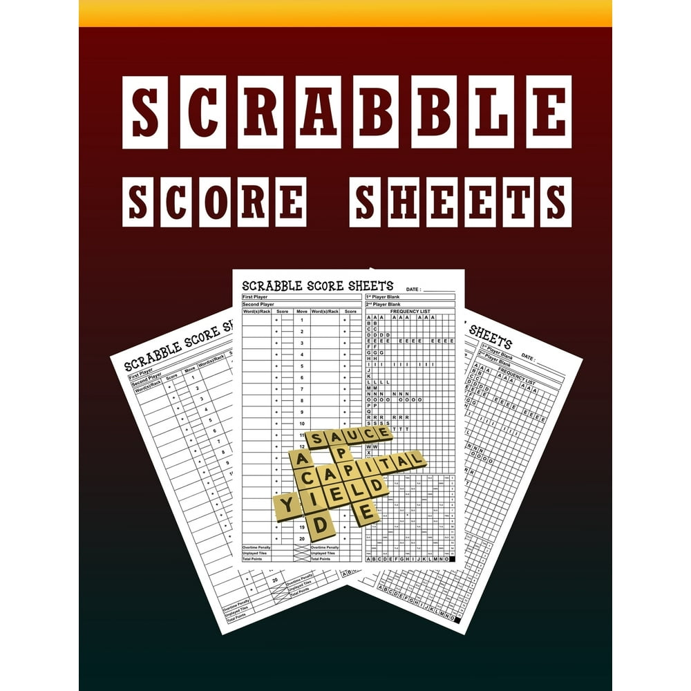 Scrabble Score Sheets : Scrabble Score Record, Scrabble Score Keeper