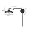 thumbnail image 5 of Millennium Lighting  Ellison 1 Light Swing Arm Sconce, 5 of 5