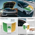thumbnail image 4 of Yuyamidu Green Leaf Side View Mirror Covers for Sedan Car Hood Cover Protector 3 Pcs St. Patrick's Day Auto Exterior Rear View Accessories and Car Front Hood Cover Car Decoration, 4 of 7