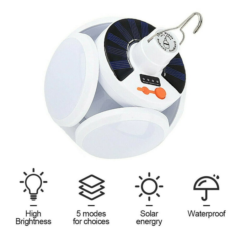 Dropship Solar Outdoor Lights Folding LED Soccer Light Bulb Portable  Emergency Solar Lamp USB Charge Search Light For Camping Hiking Home to  Sell Online at a Lower Price