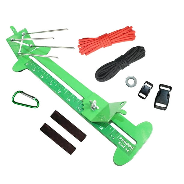 Kit de plantilla para hacer pulseras, plantilla ajustable de acero inoxidable para hacer pulseras DIY, ideal para cumpleaños Pasto verde